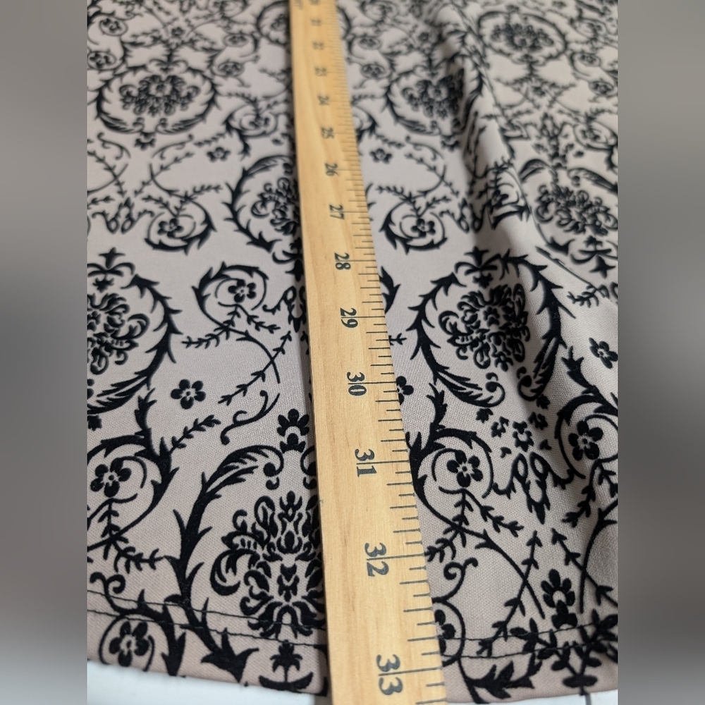 Twik by Simons mesh neck skater dress Nude Black Floral Size S - Picture 9 of 9